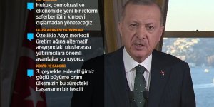 Erdoğan: Türk ekonomisi hamdolsun toparlama sürecini başarıyla yürütüyor