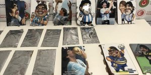 İstanbul Havalimanı'nda Maradona'nın tablolarının arkasına gizlenmiş kokain ele geçirildi