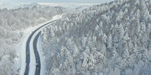Batı Karadeniz'te kar manzarası hayranlık uyandırıyor