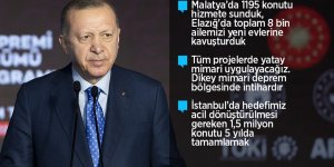 Cumhurbaşkanı Erdoğan: Son 8-9 yılda 1,5 milyon konutun dönüşümünü tamamladık