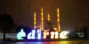 Edirne'de kar yağışı başladı!