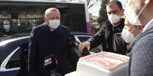 Cumhurbaşkanı Erdoğan'a doğum günü sürprizi