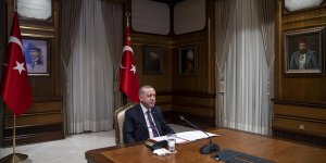 Cumhurbaşkanı Erdoğan, Fransa Cumhurbaşkanı Macron ile görüştü