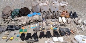 Bitlis'te PKK'lı teröristlere ait 500 gram TNT kalıbı ve yaşam malzemesi ele geçirildi