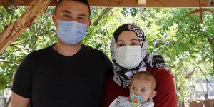 Kovid-19'u yenen beş aylık minik Teoman'ın kalbi artık daha 'sağlam' atıyor