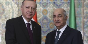 Erdoğan ile Cezayir Cumhurbaşkanı Tebbun İsrail'in saldırılarını görüştü