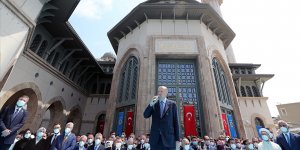 Erdoğan: Taksim Camimiz, İstanbul'un sembolleri arasındaki seçkin yerini şimdiden almıştır