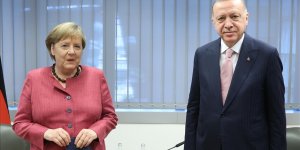 Cumhurbaşkanı Erdoğan, Almanya Başbakanı Merkel ile görüştü