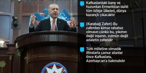 Erdoğan: Bugün Azerbaycan'ın yanındayız. Bütün dünya bilsin ki yarın da yanında yer alacağız