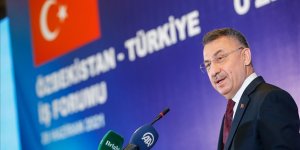 Cumhurbaşkanı Yardımcısı Oktay, Özbekistan-Türkiye İş Forumu'nda konuştu