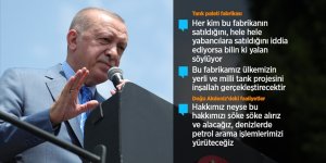 Cumhurbaşkanı Erdoğan: Tank paleti fabrikası devletin malıdır