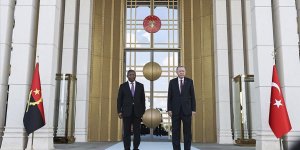 Cumhurbaşkanı Erdoğan, Angola Cumhurbaşkanı Lourenço'yu resmi törenle karşıladı