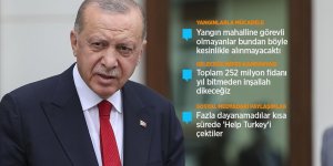 Erdoğan: 44 ilimizde çıkan 208 orman yangınının 196'sı kontrol altına alındı