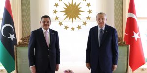 Cumhurbaşkanı Erdoğan Libya Başbakanı Abdulhamid Dibeybe'yi kabul etti