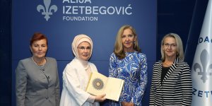 Emine Erdoğan Saraybosna'da Aliya İzzetbegoviç Vakfını ziyaret etti