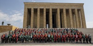 Yargıtay üyeleri yeni adli yılın açılışı dolayısıyla Anıtkabir'i ziyaret etti