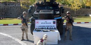 Bitlis'te teröristlere ait patlayıcılar ile 22 el bombası imha edildi