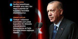 Cumhurbaşkanı Erdoğan: Üniversitelerimizde eğitim öğretimin kesintisiz sürmesi konusunda kararlıyız