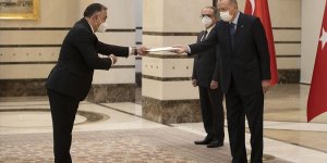 Azerbaycan'ın Ankara Büyükelçisi Mammadov, Cumhurbaşkanı Erdoğan'a güven mektubu sundu