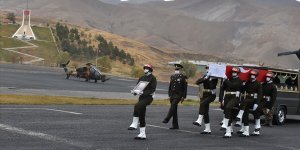 Hakkari'de şehit asker için tören düzenlendi