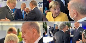 Cumhurbaşkanı Erdoğan, G20 Zirvesi'nde dünya liderleriyle sohbet etti