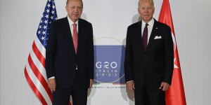Cumhurbaşkanı Erdoğan ile Biden'ın G20 Liderler Zirvesi kapsamındaki görüşmesi başladı