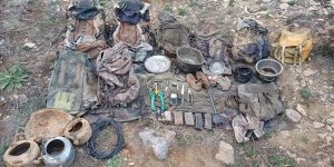 Tunceli'de teröristlerin kullandığı 9 sığınak imha edildi