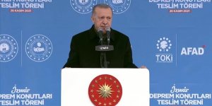 Erdoğan, İzmir'de deprem konutlarının tesliminde konuştu: Bugüne kadar ne söz verdiysek yaptık