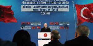 Erdoğan: Deprem konutlarının açılışıyla Türkiye-Arnavutluk dostluğunu taçlandırıyoruz