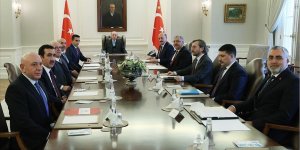 Erdoğan, TİSK Başkanı Akkol ve yönetim kurulu üyelerini kabul etti