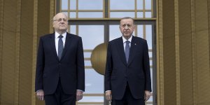 Cumhurbaşkanı Erdoğan, Lübnan Başbakanı Mikati'yi resmi törenle karşıladı