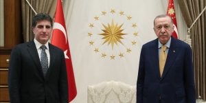 Cumhurbaşkanı Erdoğan, Irak Kürt Bölgesel Yönetimi Başkanı Barzani'yi kabul etti