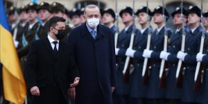 Cumhurbaşkanı Erdoğan Marinskiy Sarayı'nda resmi törenle karşılandı