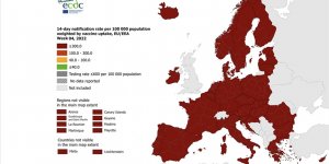 Avrupa'nın tamamı Kovid-19 seyahat haritasında koyu kırmızıya boyandı