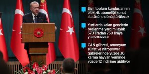 Erdoğan: Elektrikte tarife rakamları vatandaşımız lehine yeniden değerlendirilecek