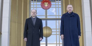 Cumhurbaşkanı Erdoğan, Almanya Şansölyesi Scholz'u resmi törenle karşıladı