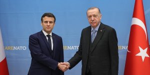 Cumhurbaşkanı Erdoğan, Macron ile bir araya geldi!