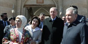 Cumhurbaşkanı Erdoğan kadim Türk İslam şehirlerinden Hive'yi ziyaret etti