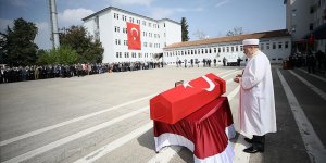 Şehit Jandarma Astsubay Çavuş Burak Şahin, İstanbul'da son yolculuğuna uğurlandı
