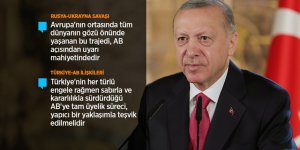 Cumhurbaşkanı Erdoğan: AB'nin kendine yeni bir hikaye yazmasının zamanı gelmiştir
