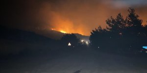 KKTC'deki orman yangınına müdahale sürüyor