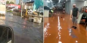 İstanbul'da yağış nedeniyle bazı yerleri su bastı!