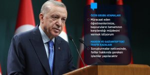 Erdoğan, kabine toplantısı sonrası açıklamalarda bulundu