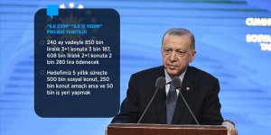 SOSYAL KONUT PROJESİNDE TARİHİ GÜN / Erdoğan, sosyal konut projesini tanıttı