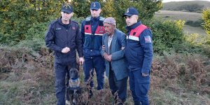Tokat'ta kaybolan yaşlı adamı iz takip köpeği 'Talan' buldu