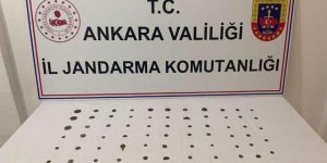 Ankara'da jandarmadan başarılı operasyon:  65 sikke ele geçirildi
