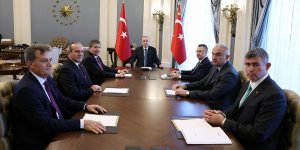 Cumhurbaşkanı Erdoğan, KKTC Başbakanı Üstel'i kabul etti