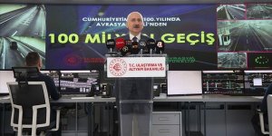 Avrasya Tüneli'nden 100 milyonuncu araç geçti!