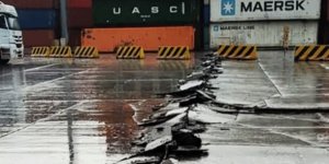 7.7'lik depremde İskenderun Limanı da büyük zarar gördü