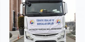 TOBB deprem bölgesine 392 tır ile yardım malzemesi ulaştırdı